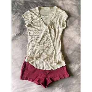 Maroon Hollister Shorties